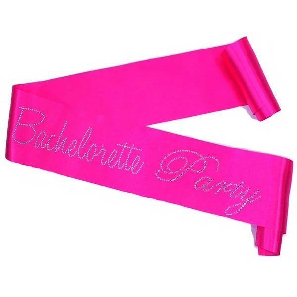 Bachelorette Superstore Rhinestone 'Bachelorette Party' Hot Pink Sash Sashes 1 Bachelorette Superstore Rhinestone 'Bachelorette Party' Hot Pink Sash Sashes