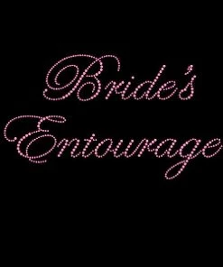 Bachelorette Superstore Pink Rhinestone "Bride's Entourage" Tank Top Or T-shirt Bridal Party/Guest Sashes
