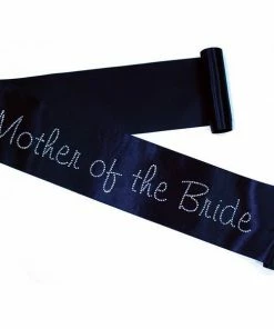 Bachelorette Superstore Sashes Rhinestone "Mother Of The Bride" Sash- Choose Your Sash Color