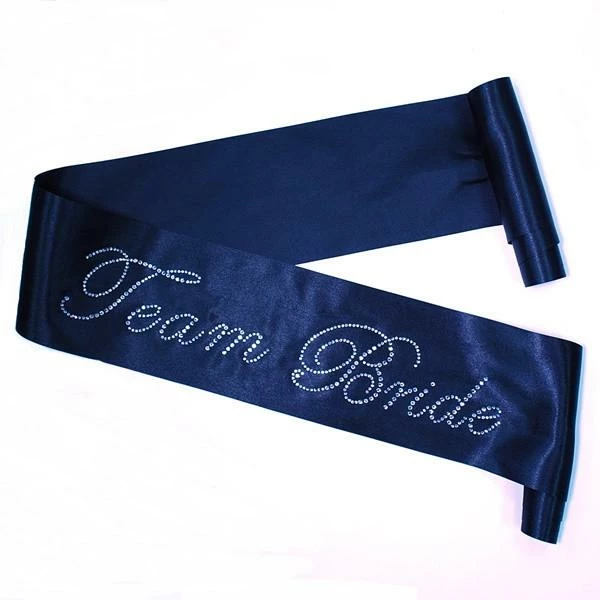 Bachelorette Superstore Rhinestone 'Team Bride' Black Sash Sashes 1 Bachelorette Superstore Rhinestone 'Team Bride' Black Sash Sashes
