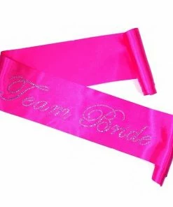 Bachelorette Superstore Rhinestone 'Team Bride' Hot Pink Sash Sashes