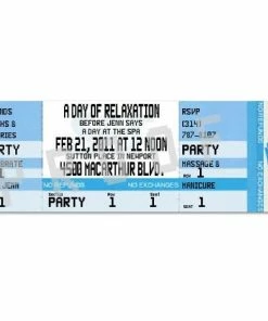 Bachelorette Superstore Bachelorette Party Custom Ticket Invitations