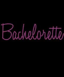 Bachelorette Superstore Pink Rhinestone "Bachelorette" Tank Top Or T-shirt
