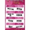 Bachelorette Superstore Bachelorette Party Static Cling Drink Tags, 16 Ct