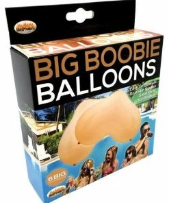 Bachelorette Superstore BIG Boobie Balloons, 6 Pack
