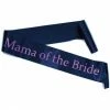 Bachelorette Superstore Sashes Satin Black W/ Pink 'Mama Of The Bride' Sash, 1 Pc