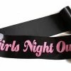 Bachelorette Superstore Glittering Black/Pink "Girls Night Out" Sash Sashes