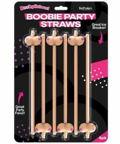 Bachelorette Superstore New Arrivals Boobie Party Straws 6pk