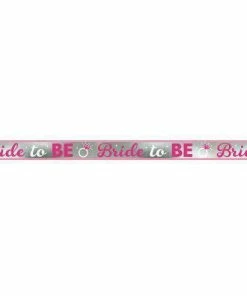 Bachelorette Superstore $1.99 And Under Bride To Be Classic Metallic Banner, 4.25" X 25 Ft