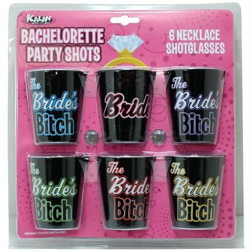 Bachelorette Superstore Bride's Bitches Shot Necklaces, 6 Pk 1 Bachelorette Superstore Bride's Bitches Shot Necklaces, 6 Pk