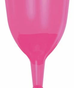 Bachelorette Superstore Hot Pink Wine Glasses, 20 Ct.