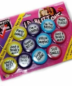 Bachelorette Superstore $1.99 And Under Outta Control ID Party Buttons