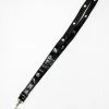 Bachelorette Superstore $1.99 And Under Black Lanyard W/ Silver Studs, 1 Pc