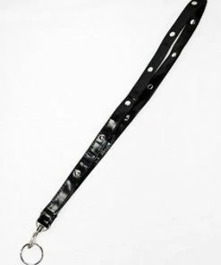 Bachelorette Superstore $1.99 And Under Black Lanyard W/ Silver Studs, 1 Pc