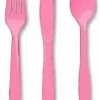 Bachelorette Superstore $1.99 And Under Light Pink Cutlery, 24 Pk