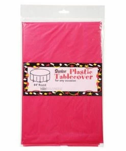 Bachelorette Superstore $1.99 And Under Round Table Cover, 84"- Dark Pink