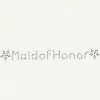 Bachelorette Superstore Maid Of Honor- Rhinestone Iron On- Pink Flowers