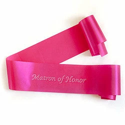 Bachelorette Superstore Sashes Glittering Hot Pink/Black "Matron Of Honor" Sash 1 Bachelorette Superstore Sashes Glittering Hot Pink/Black "Matron Of Honor" Sash