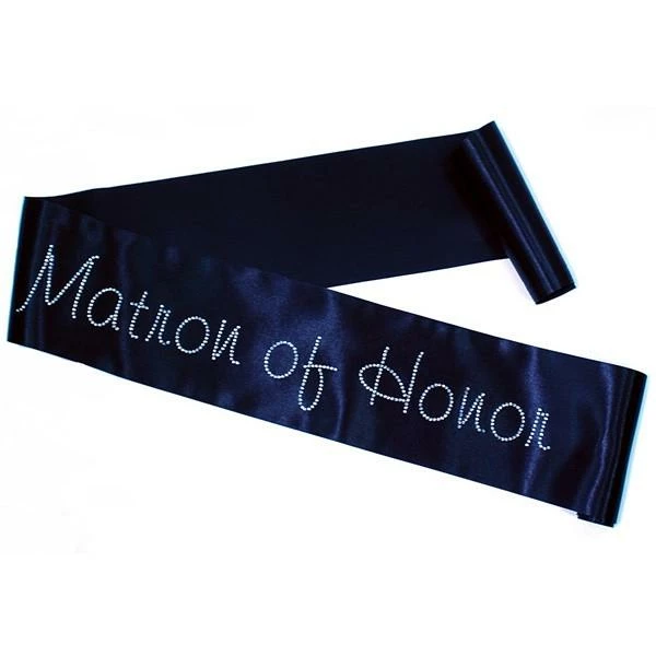 Bachelorette Superstore Sashes Rhinestone "Matron Of Honor" Sash- Choose Your Sash Color 1 Bachelorette Superstore Sashes Rhinestone "Matron Of Honor" Sash- Choose Your Sash Color