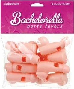 Bachelorette Superstore $1.99 And Under Willy Whistles 8 Pk- Natural