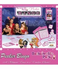 Bachelorette Superstore Party Games Pecker Bingo
