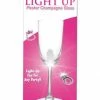 Bachelorette Superstore LIGHT UP Pecker Champagne Glass, 1 Pc Drink'n Goods