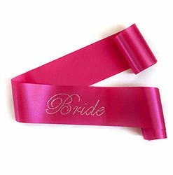 Bachelorette Superstore Sashes Rhinestone "Bride" Sash- Choose Your Sash Color