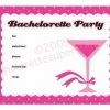 Bachelorette Superstore $1.99 And Under Pink Martini Invitations