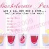 Bachelorette Superstore $1.99 And Under Pink Shot Glass Invitations, 10 Pk