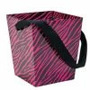 Bachelorette Superstore $1.99 And Under Pink Zebra Cardboard Bucket W/ Ribbon Handle, 1 Pc