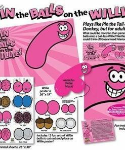 Bachelorette Superstore Party Games Pin The Balls On The Willie Game