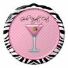 Bachelorette Superstore Sassy Girls Night Out Zebra Plates, 7"