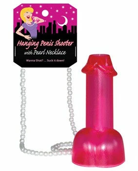 Bachelorette Superstore Pearl Necklace W/ Penis Shooter 1 Bachelorette Superstore Pearl Necklace W/ Penis Shooter