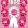 Bachelorette Superstore Team Bride Ribbon Set, 7 Pc