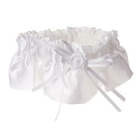 Bachelorette Superstore White Satin Garter $1.99 And Under 1 Bachelorette Superstore White Satin Garter $1.99 And Under