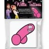 Bachelorette Superstore Willie Tattoos, 10 Pk
