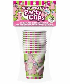 Bachelorette Superstore Partyware Wild Willy's Cups, 10 Pk