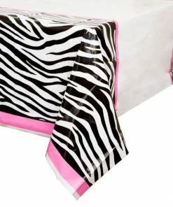Bachelorette Superstore Sassy Zebra Table Cover, 54"x 84" New Arrivals